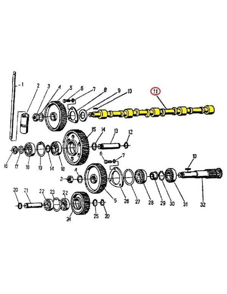 WAŁEK 50404010 ROZRZĄDU TYCZYN